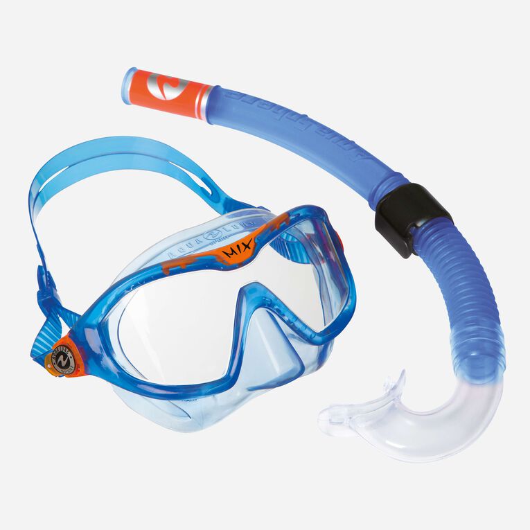 AQUALUNG COMBO MIX Schnorchel AQUALUNG 4008 BLUE ORANGE S