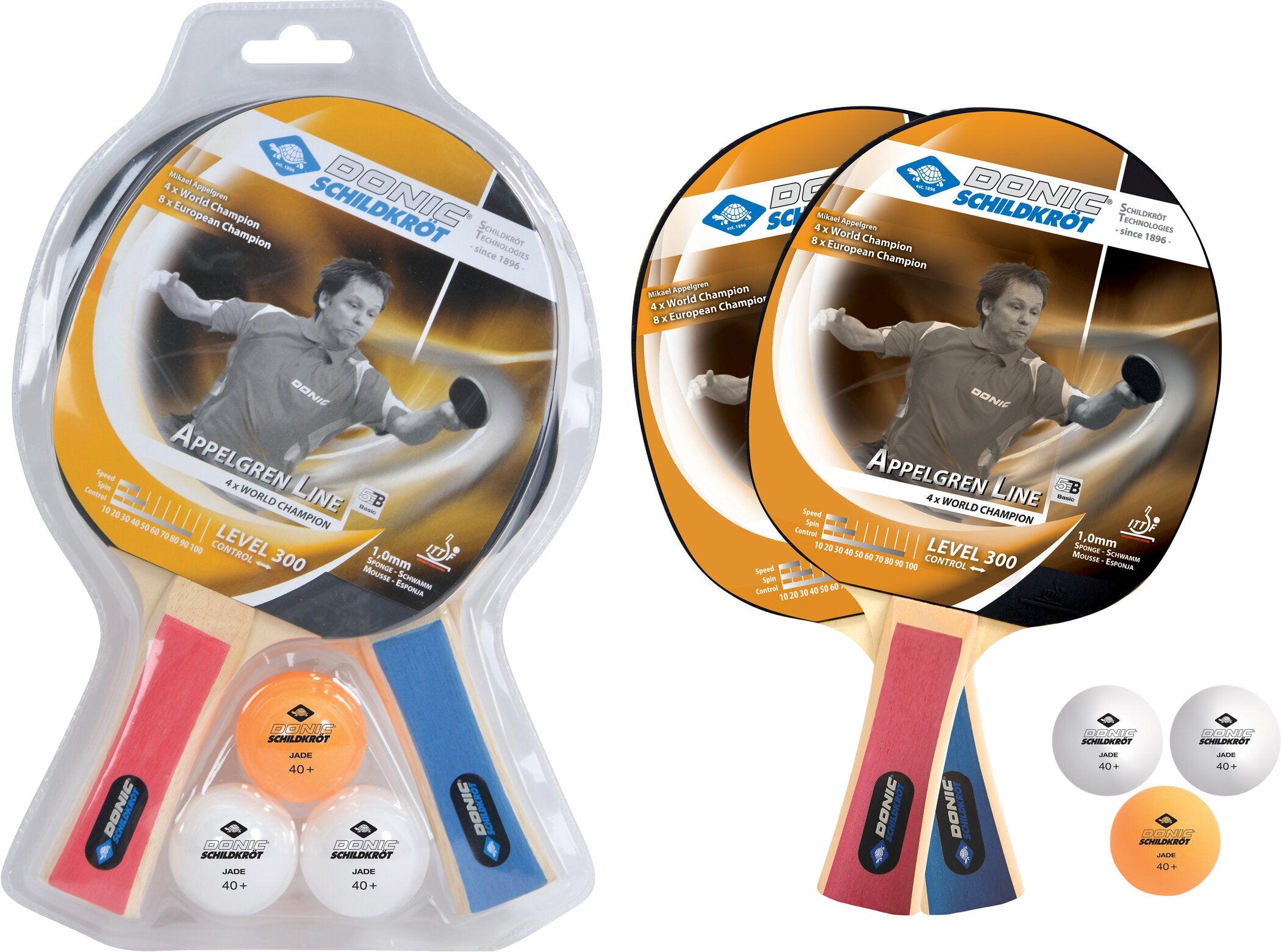 DONIC SCHILDKRÖT TT-Set SOPO Level 300 im Blister Tischtennis DONIC SCHILDKRÖT Keine Farbe -