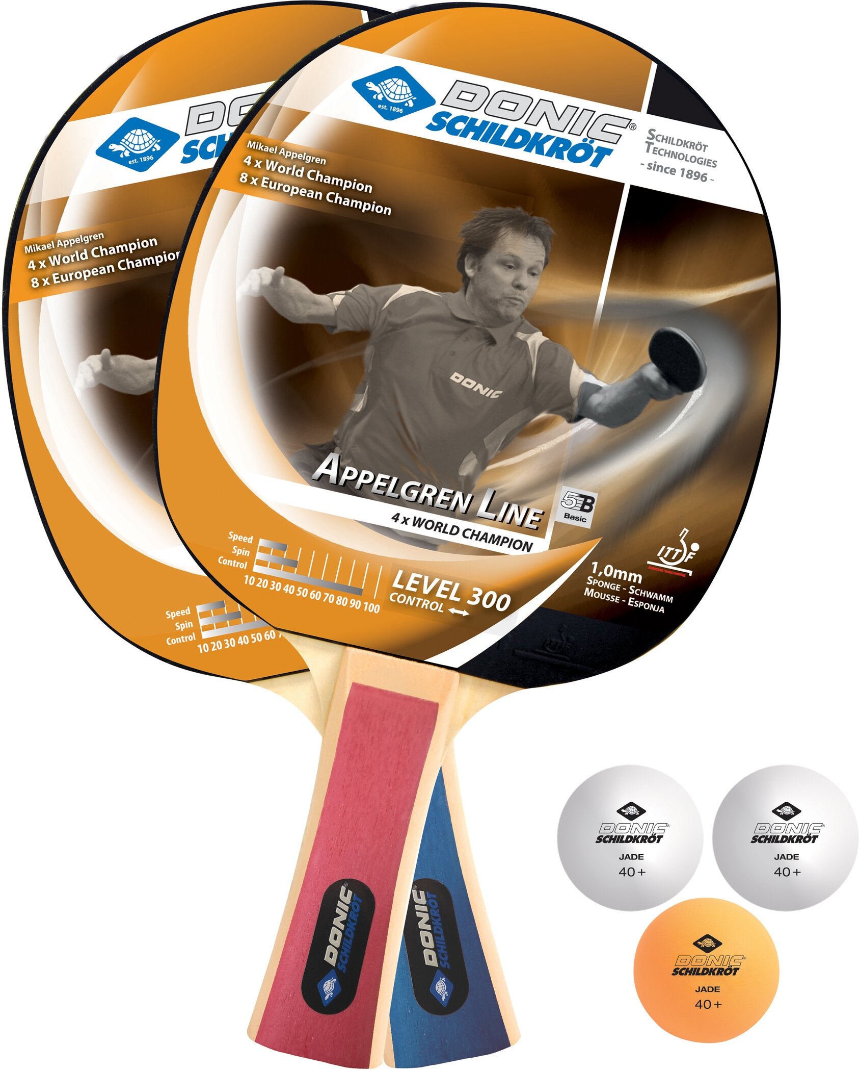 DONIC SCHILDKRÖT TT-Set SOPO Level 300 im Blister Tischtennis DONIC SCHILDKRÖT