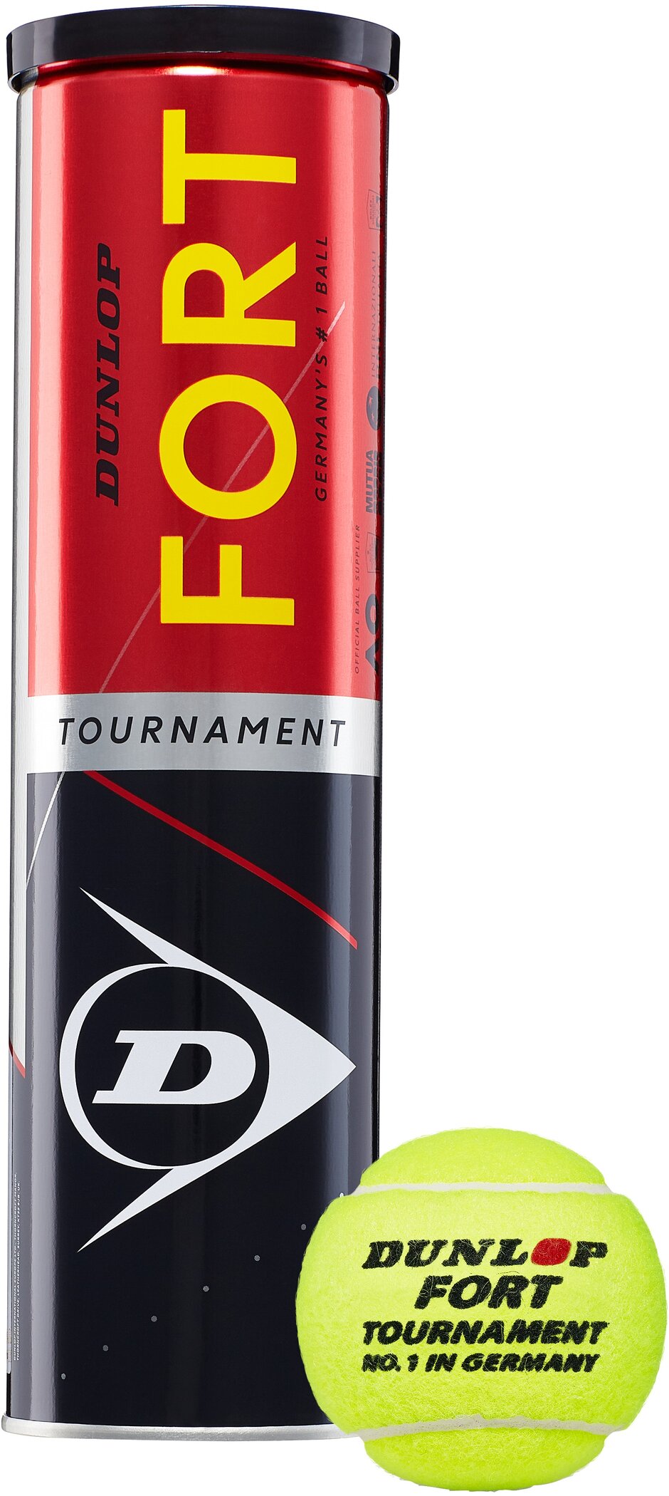 DUNLOP Tennisball DUNLOP FORT TOURNAMENT Tennisbälle DUNLOP gelb -