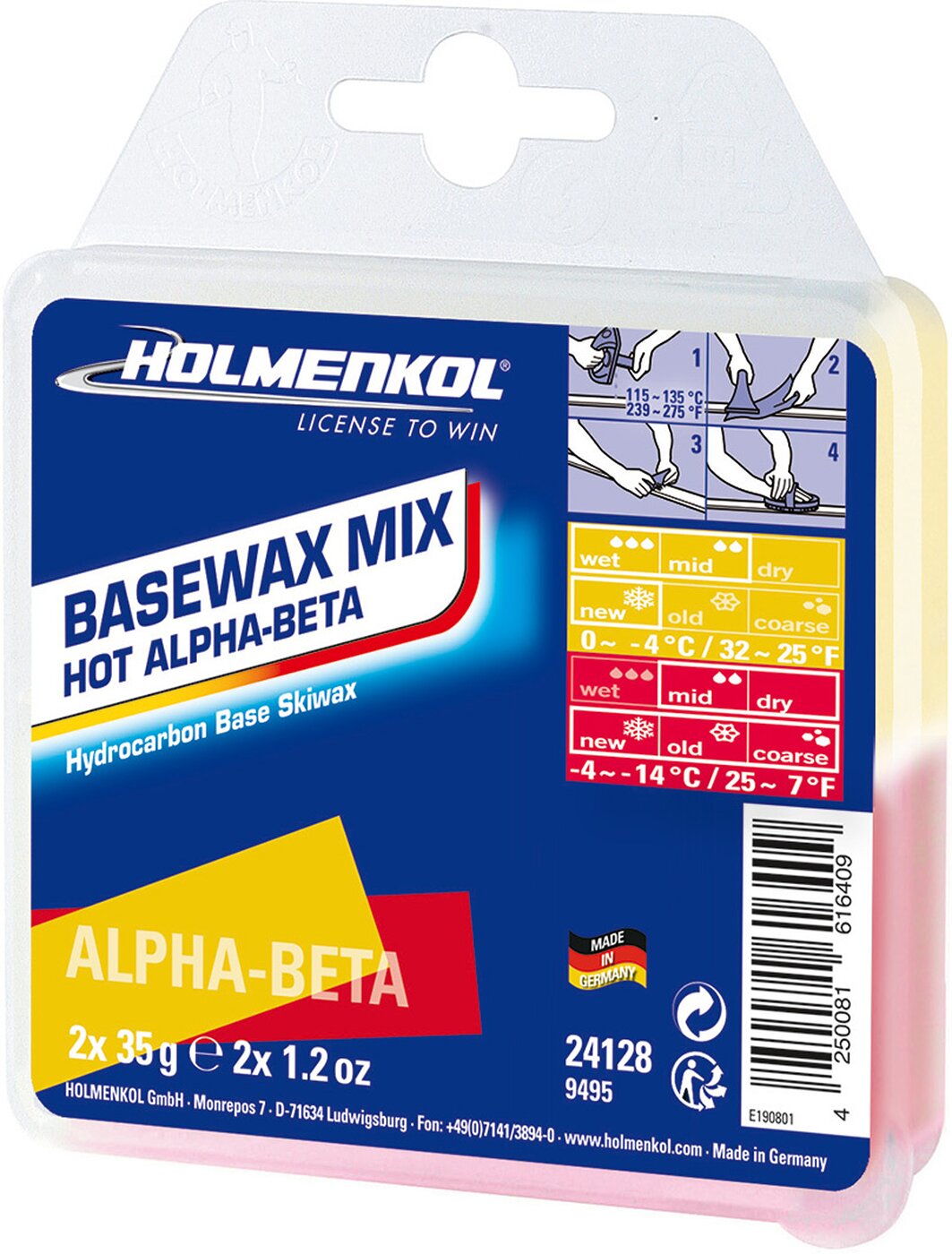 HOLMENKOL Worldcup Mix Hot yellow-red Skizubehör HOLMENKOL - -