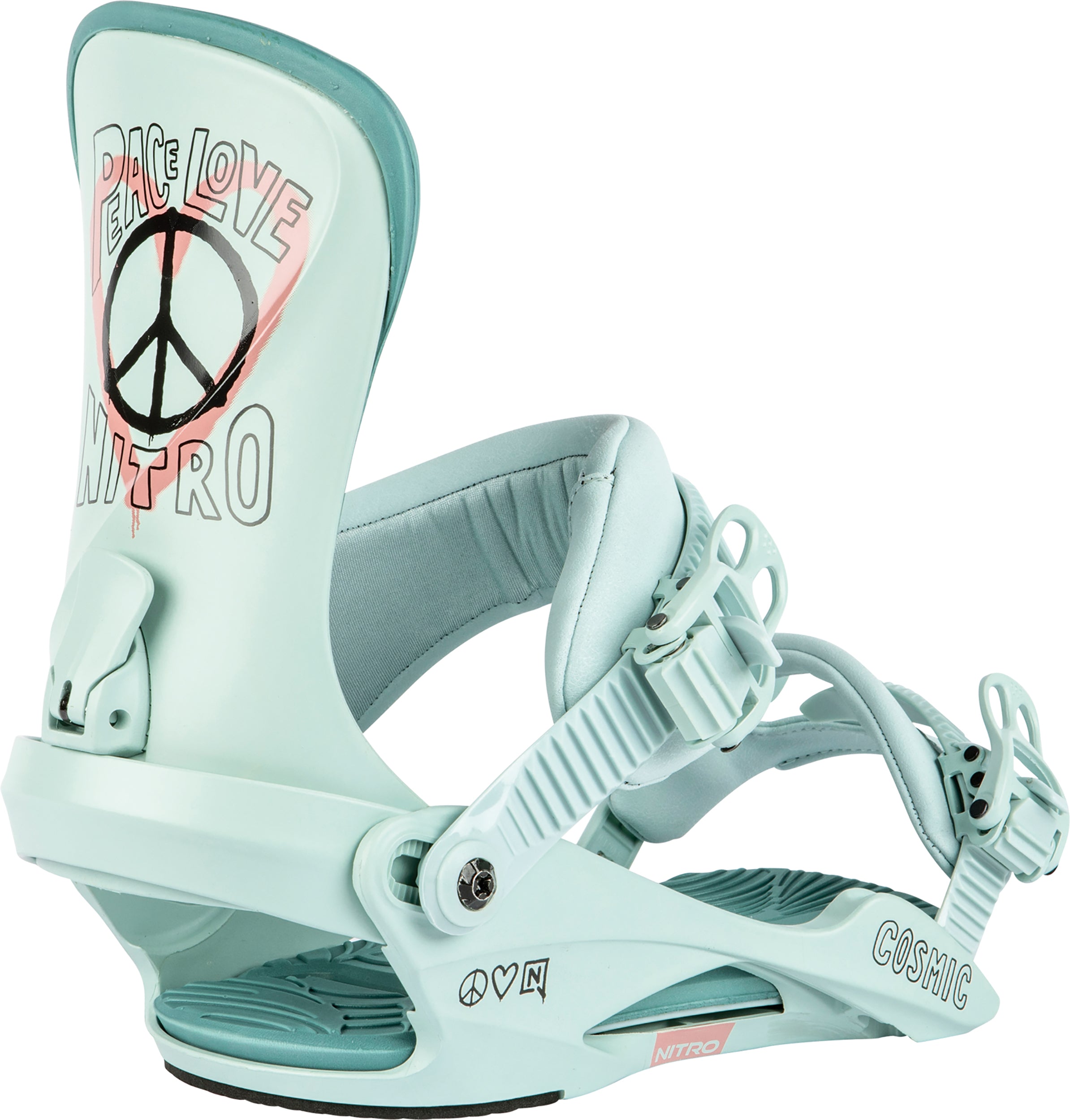 NITRO COSMIC Bdg. ´24 Skibindungen NITRO 3003 PEACE LOVE NITRO S/M