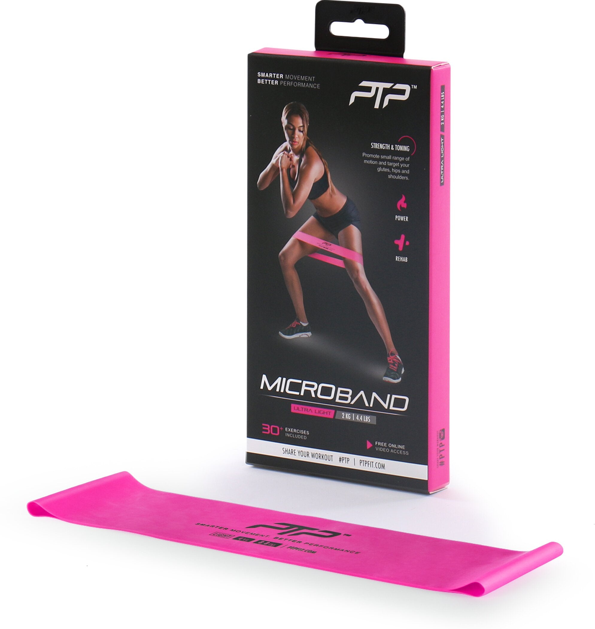 PTP 1502 MICROBAND Fitness Kleingeräte & Zubehör PTP 4117 PINK -