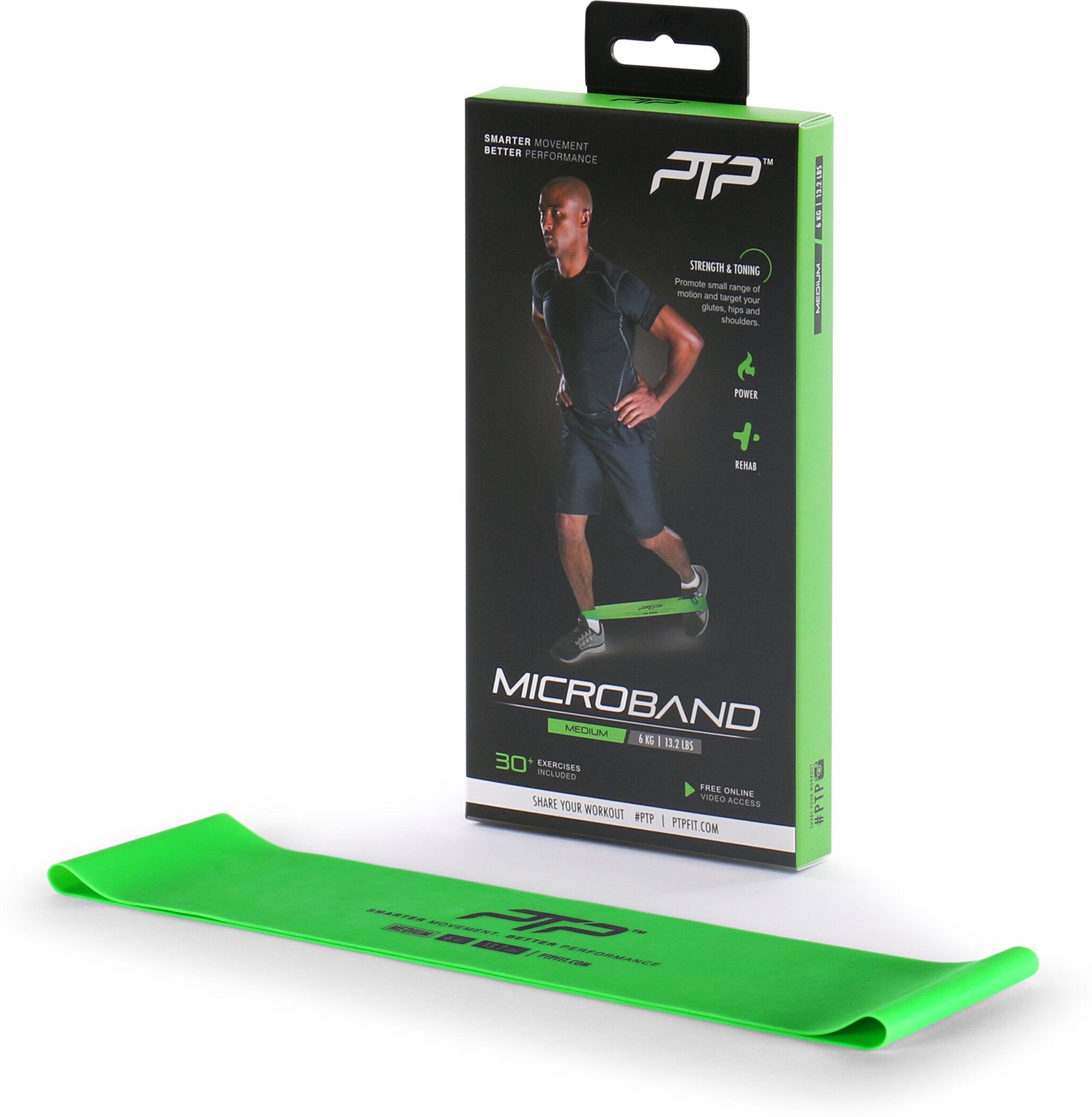 PTP 1502 MICROBAND Fitness Kleingeräte & Zubehör PTP 4119 GREEN -