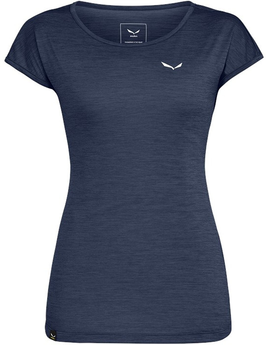 SALEWA PUEZ MELANGE DRY W S/S TEE Wandershirts /-hemden SALEWA 3966 navy blazer melange 36