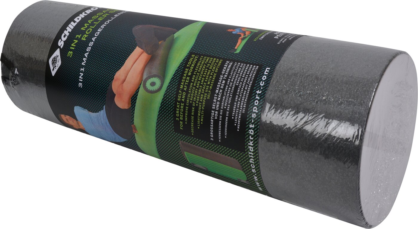 SCHILDKRÖT FITNESS MASSAGE ROLLER SET 3 in 1, Gymnastik & Yoga SCHILDKRÖT FITNESS