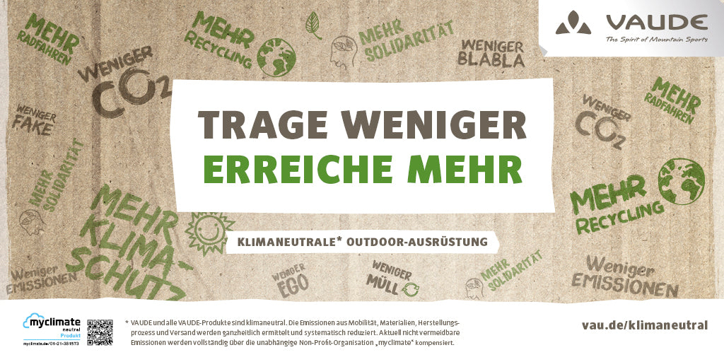 Vaude: Trage weniger - erreiche mehr