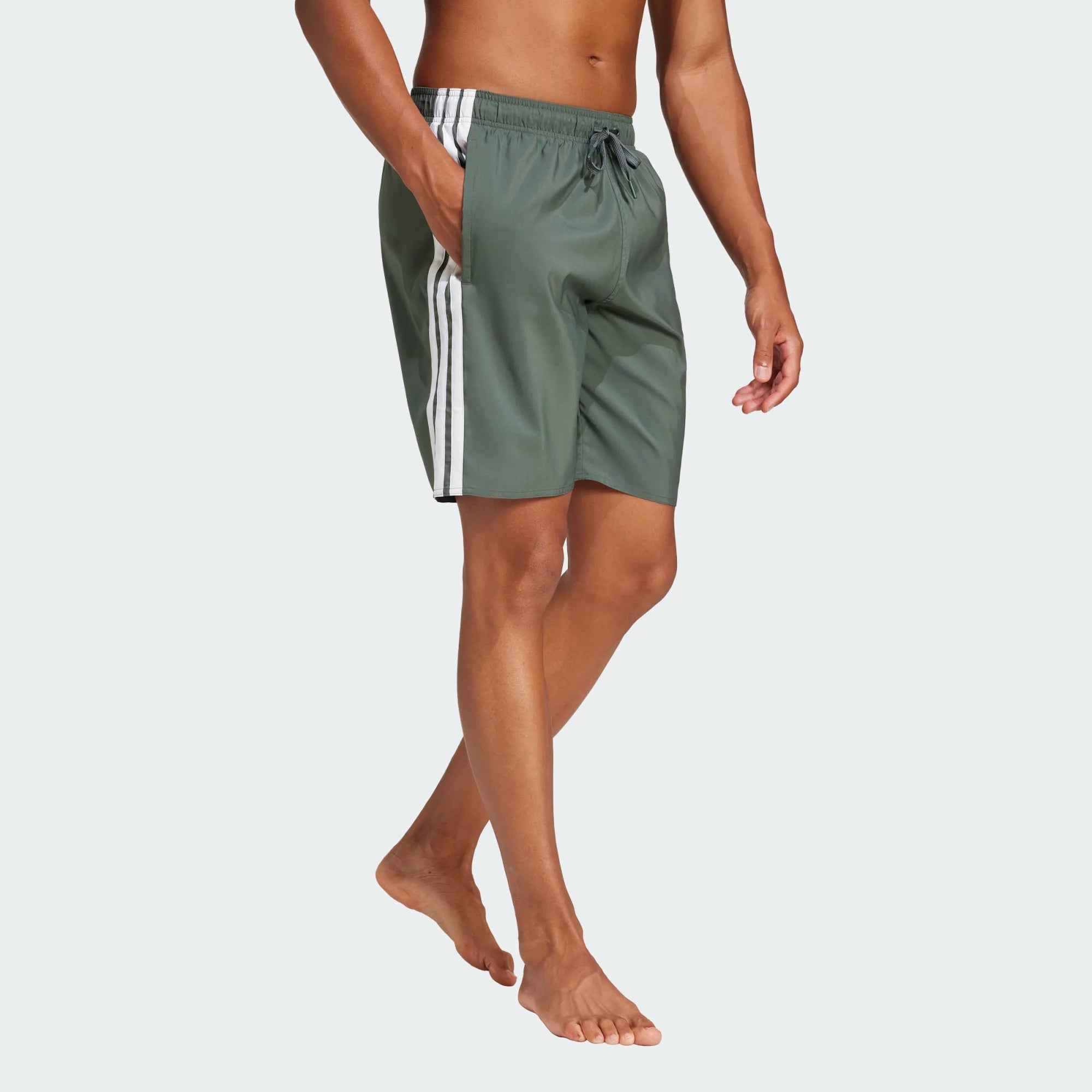 ADIDAS 3S BLD SH 8IN CBLACK/FTWWHT/CBLACK Badehose ADIDAS