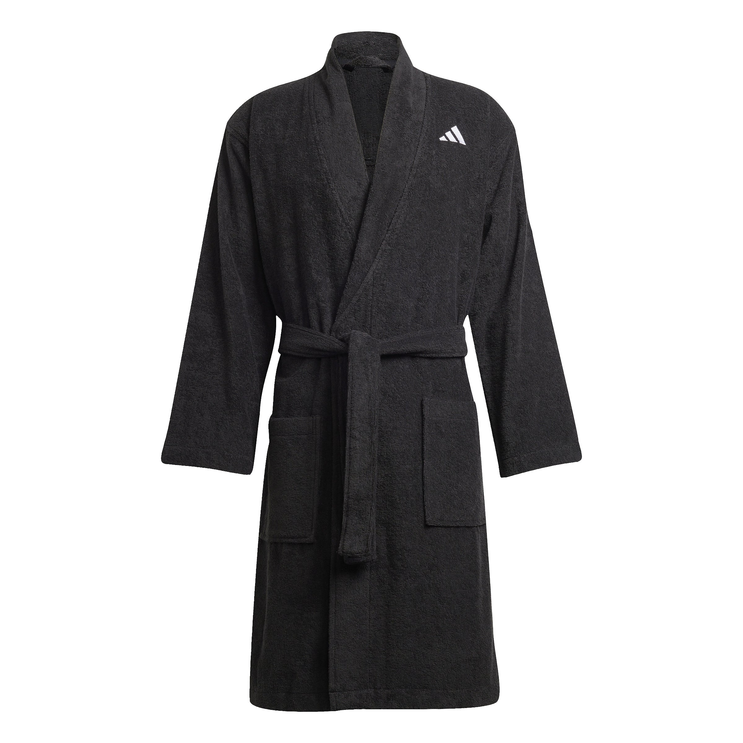 ADIDAS BATHROBE Bademantel ADIDAS Black XS