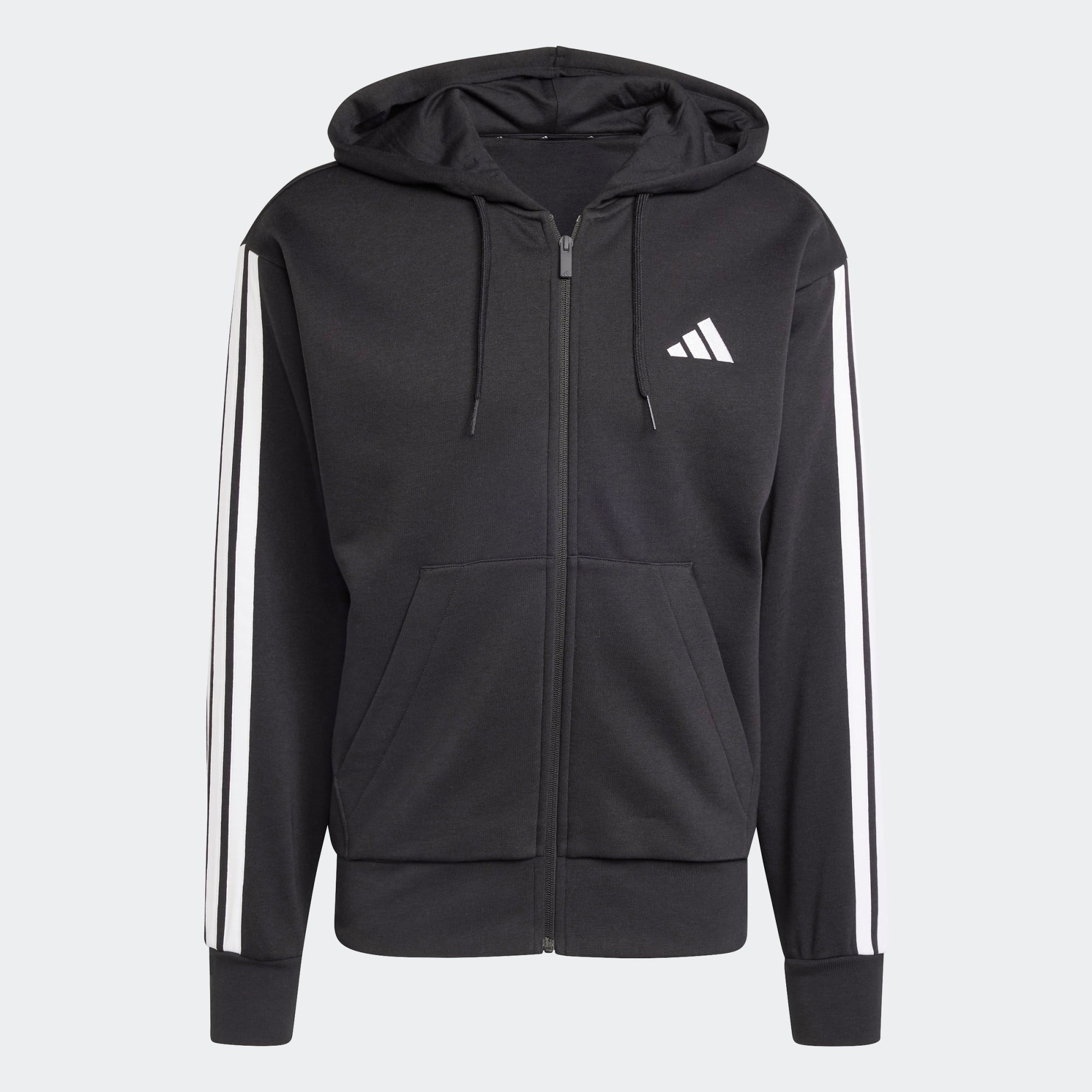 ADIDAS M 3S FL FZ HD Fußballoberteile ADIDAS BLACK/WHITE S