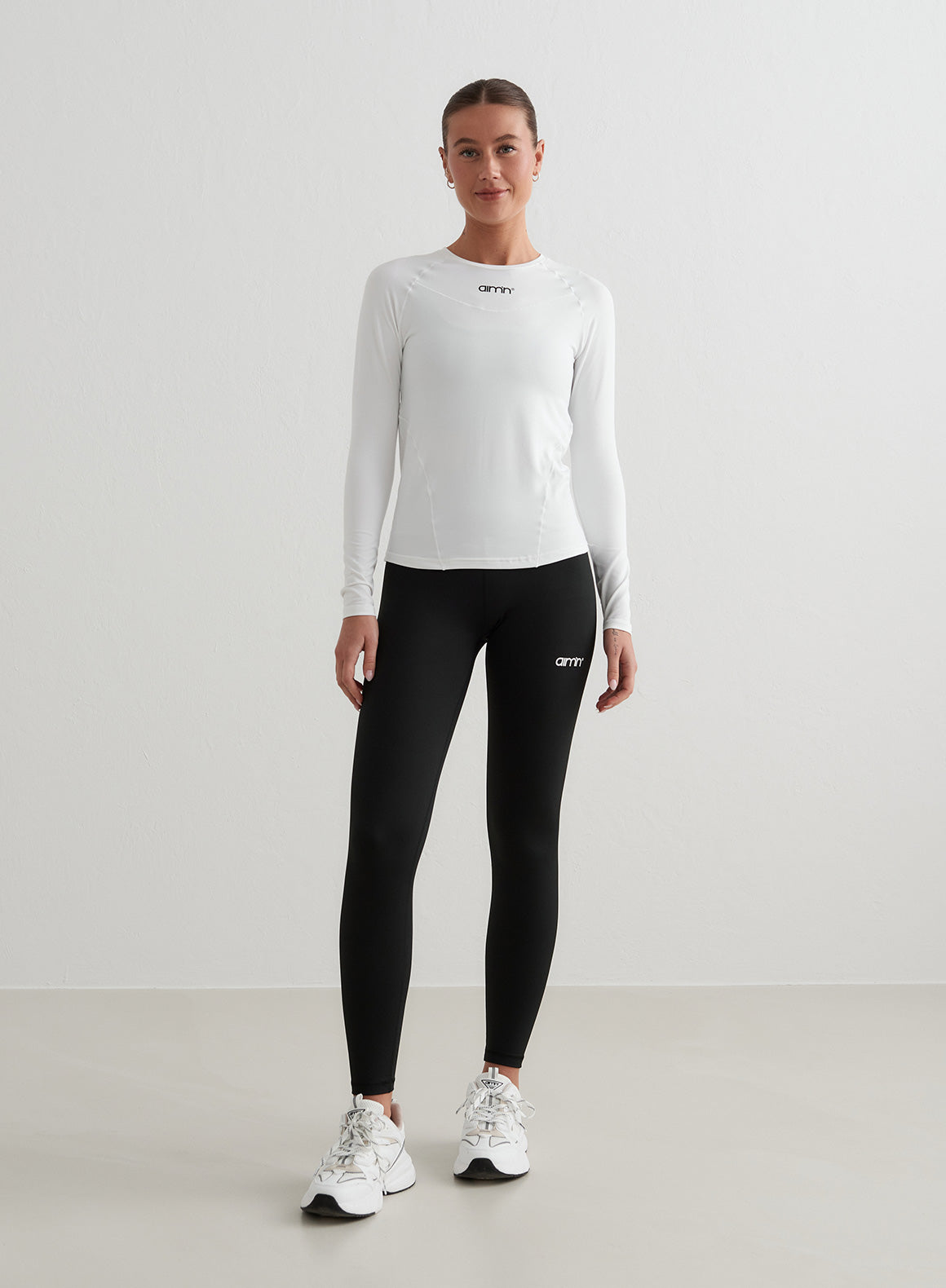 AIM´N Soft Basic Long Sleeve 017 White AIM´N