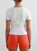 AIM´N White Stretch T-shirt Freizeitshirts /-blusen AIM´N