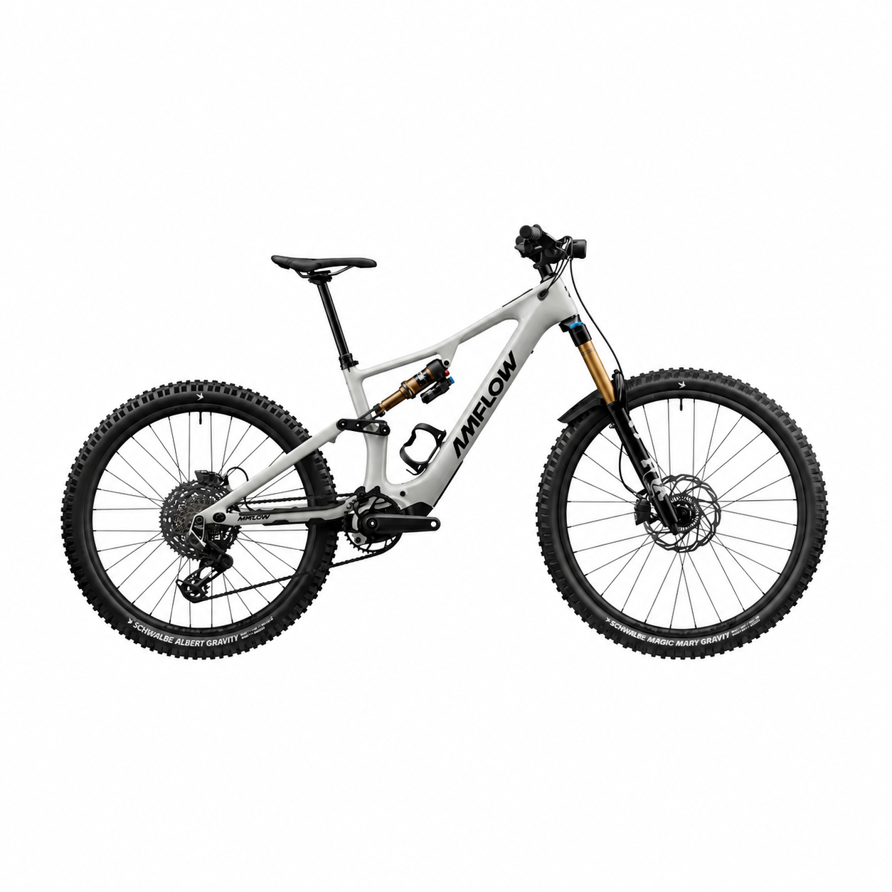 AMFLOW PX Carbon Pro E-Mountainbike AMFLOW moonstone grey XL