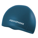 AQUASPHERE PLAIN SILICONE CAP Badekappe AQUASPHERE 3209 DARK GREEN WHITE -