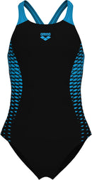 ARENA GIRL'S ARENA OPENINGS SWIMSUIT Badeanzug ARENA 580 BLACK-TURQU 128