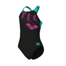 ARENA GIRL'S ARENA TALES SWIMSUIT V Badeanzug ARENA BLACK-MARTINICA 116