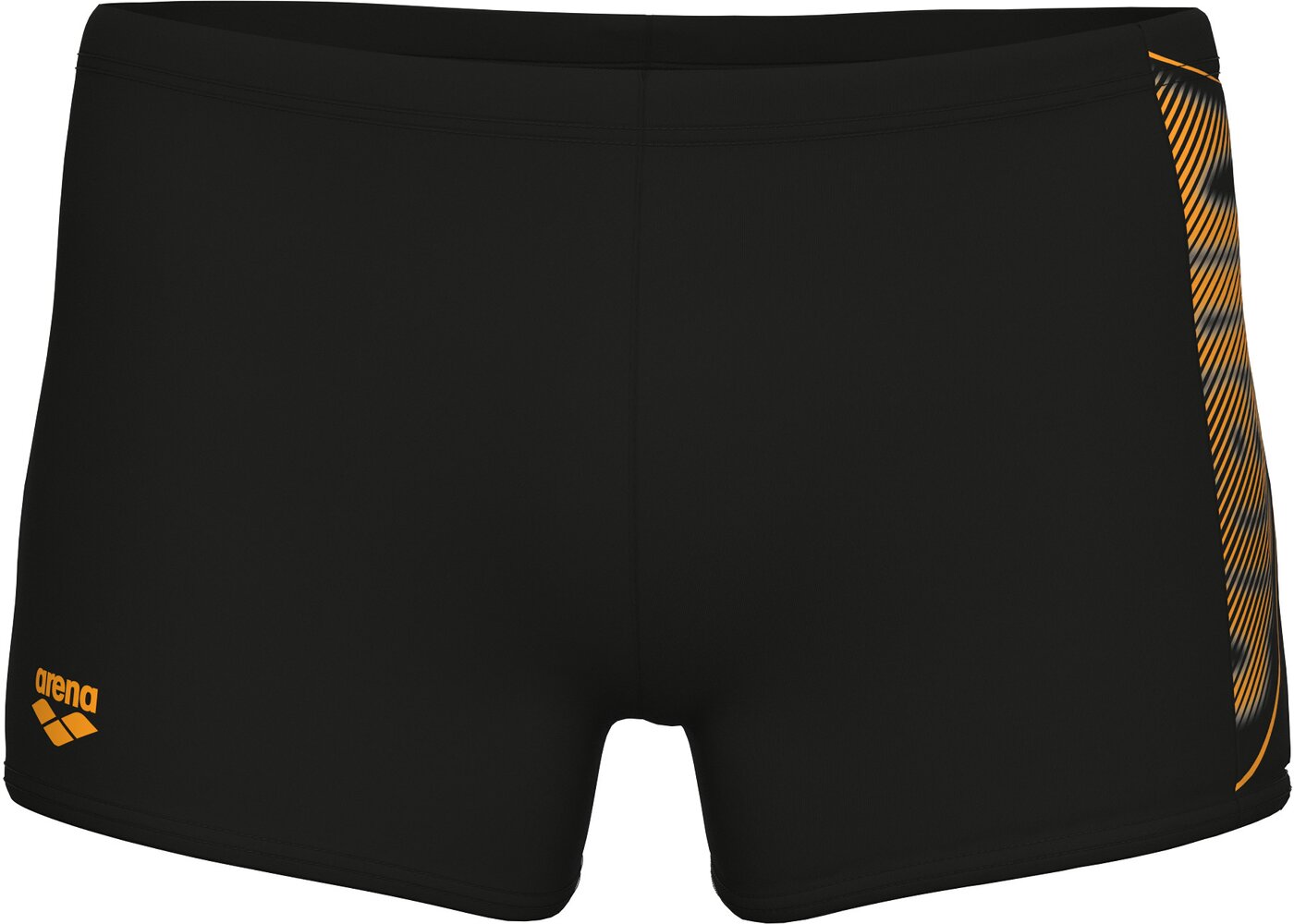 ARENA MEN'S ARENA BRIGHT GLARE SWIM SHORT Badehose ARENA BLACK-MULTI YELLOW 5