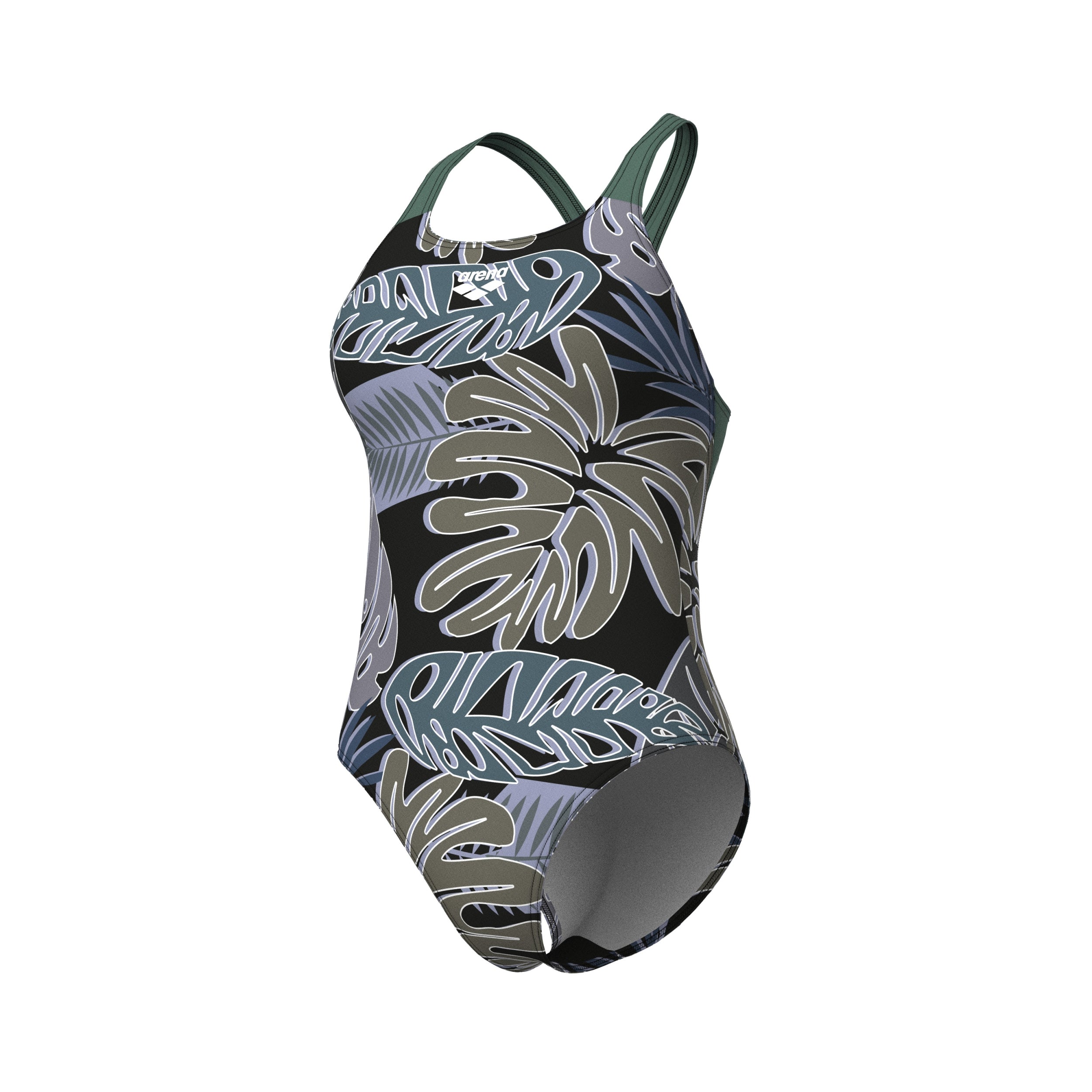 ARENA W ARENA FOREST SWIMSUIT SWIM PRO BACK L Badeanzug ARENA BLACK-TURQUOISE 36