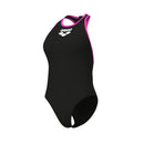 ARENA W ARENA Y-LINE SWIMSUIT SOLID L Badeanzug ARENA BLACK-TURQUOISE 36