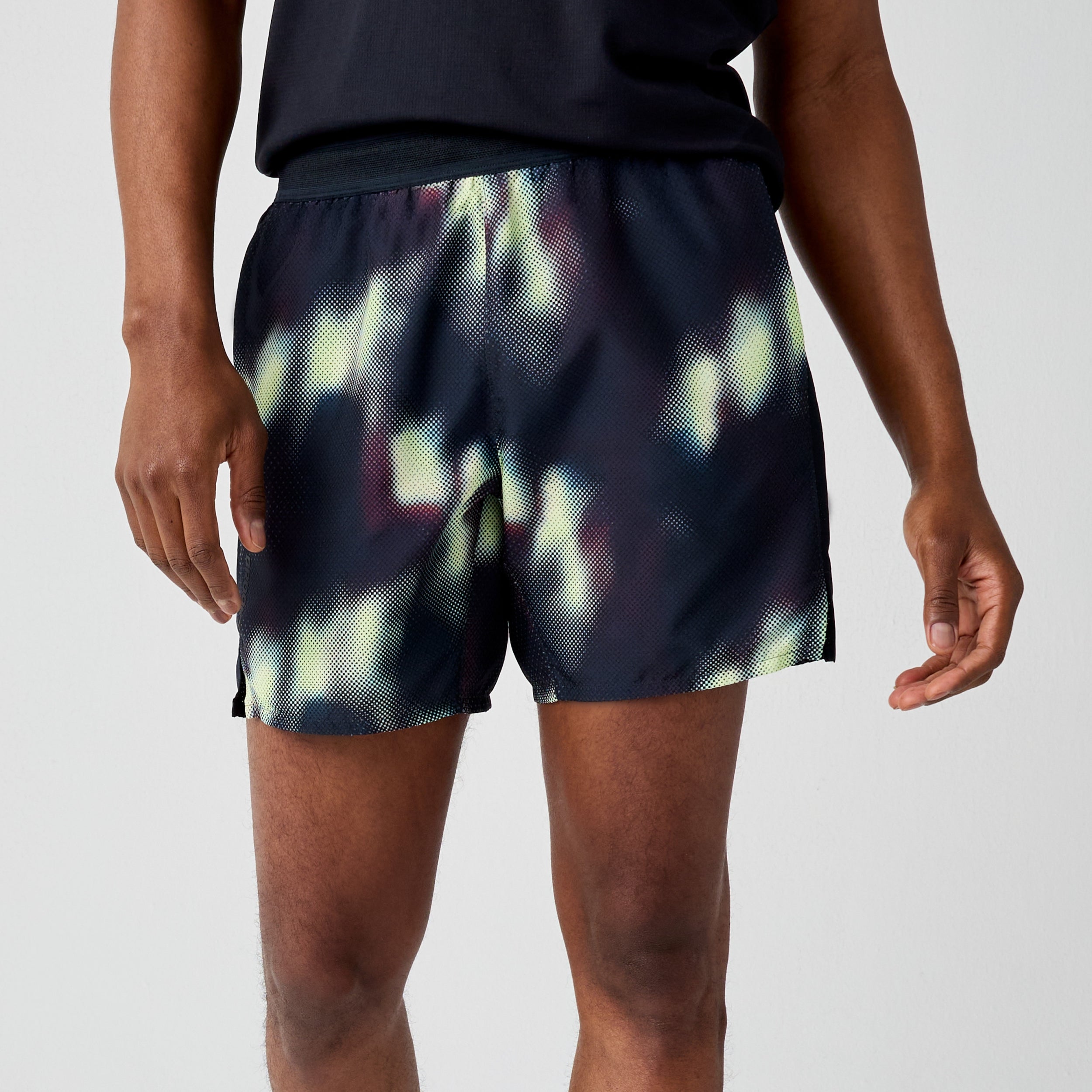 BROOKS Dash Short Printed BROOKS Euphoryc Black S