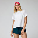 BROOKS Graphic Short Sleeve Laufshirts BROOKS White/Halogen Blue XS