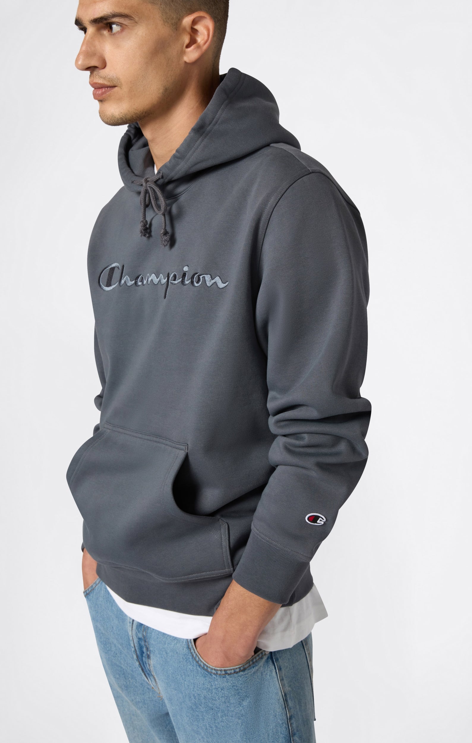 CHAMPION Hooded Sweatshirt Fußballoberteile CHAMPION FGY/FGY/NBK/NBK M