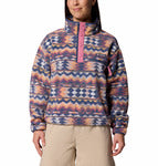 COLUMBIA Helvetia II Printed Cropped Half Sn Fleecejacken & Pullover COLUMBIA Sea Salt, Retrotree XS