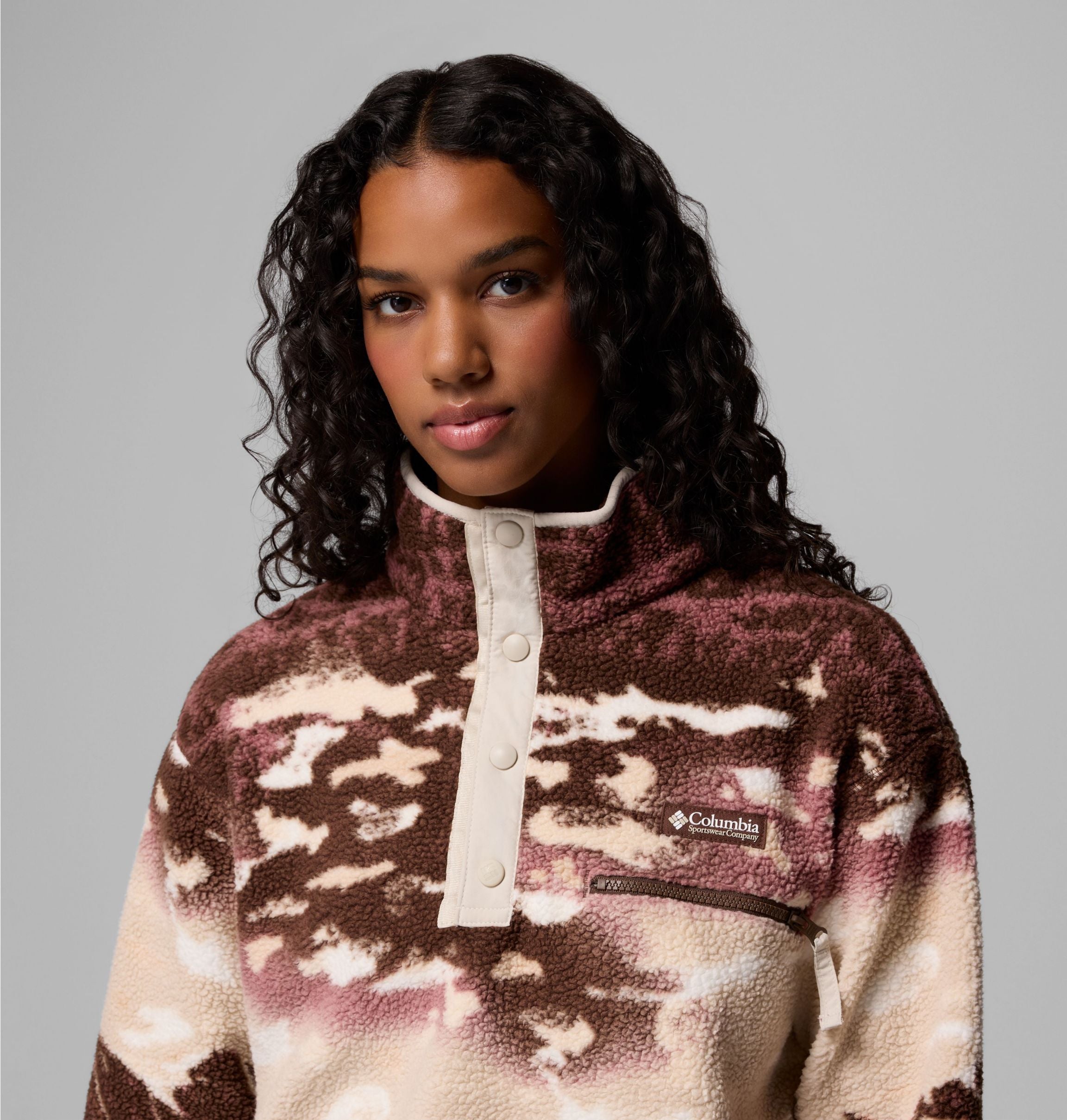 COLUMBIA Helvetia II Printed Cropped Half Sn Fleecejacken & Pullover COLUMBIA