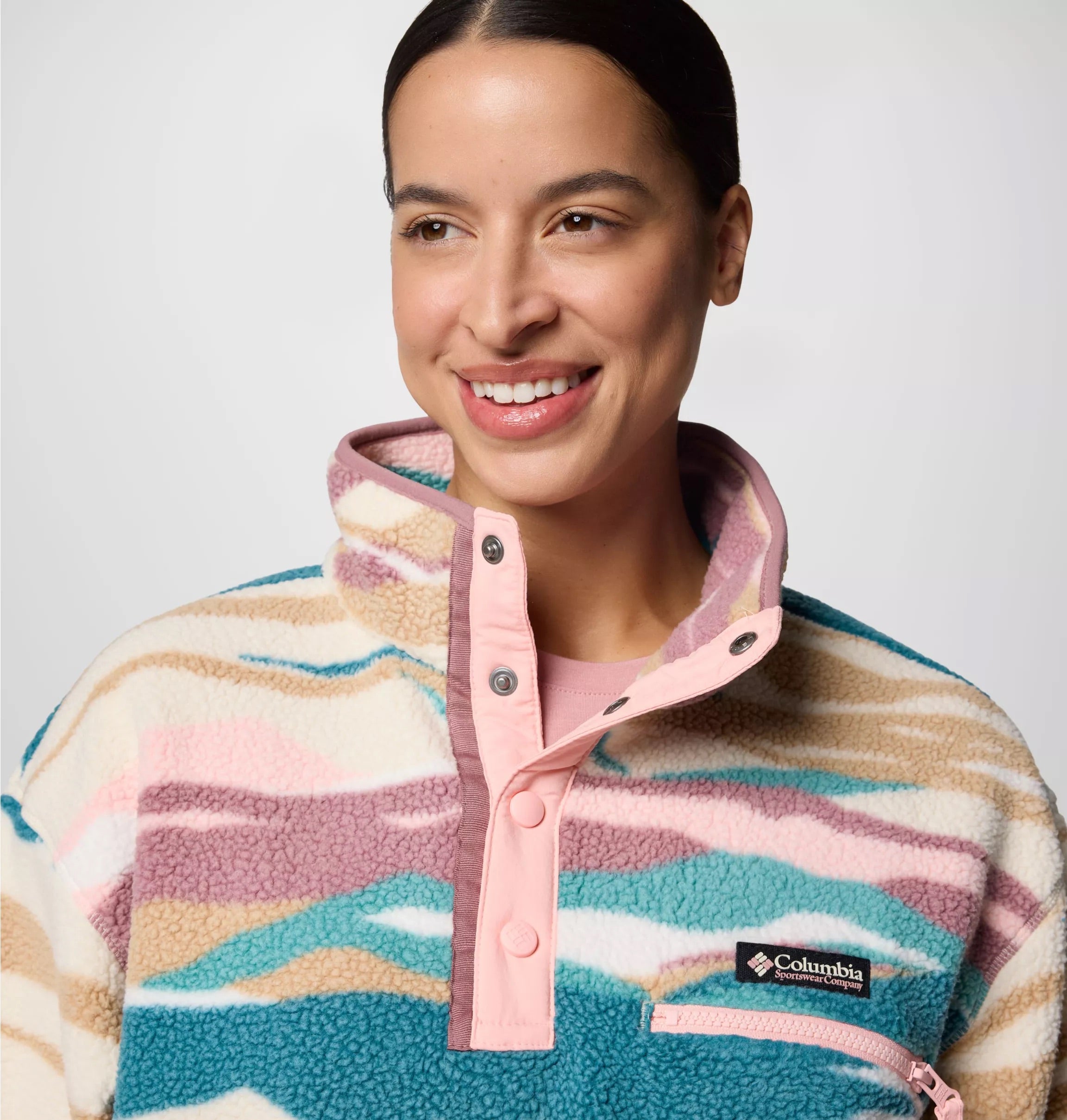 COLUMBIA Helvetia II Printed Cropped Half Sn Fleecejacken & Pullover COLUMBIA