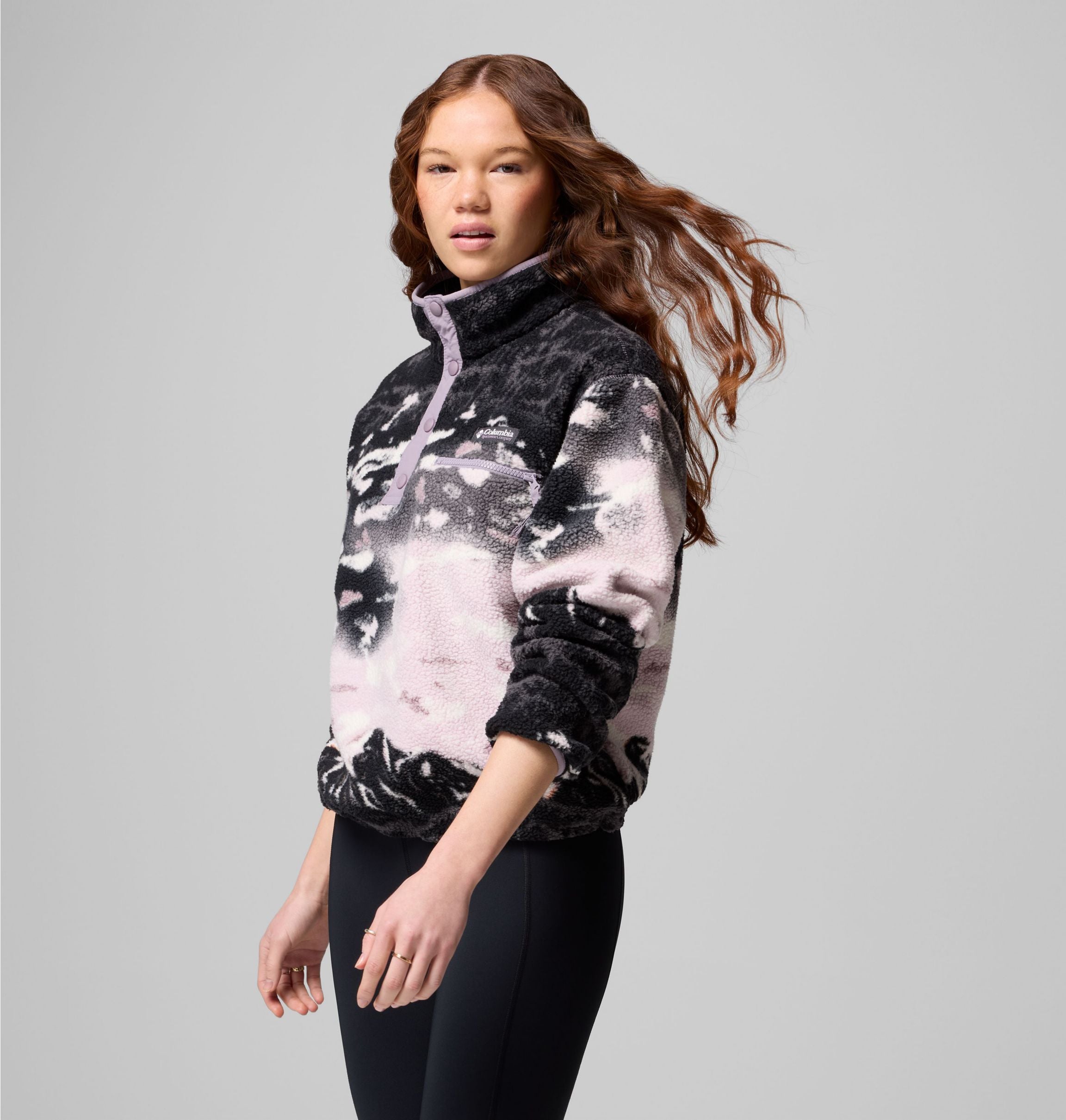 COLUMBIA Helvetia II Printed Cropped Half Sn Fleecejacken & Pullover COLUMBIA