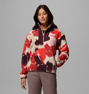COLUMBIA Sequoia Grove Printed Half Zip Skifleece COLUMBIA Washed Red, Ikatbloom XS