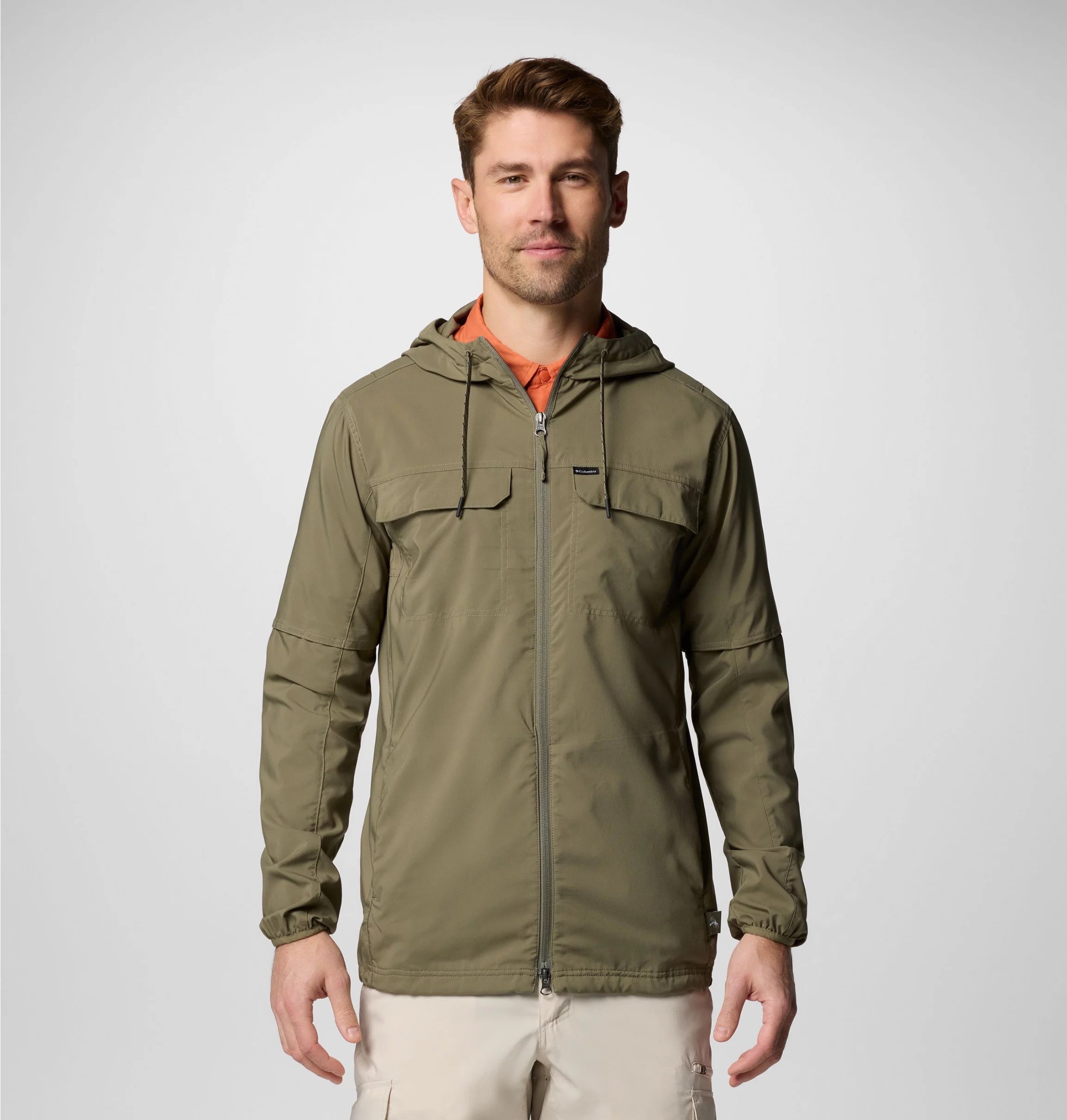 COLUMBIA Skien Valley Hooded LS Shirt Wandershirts /-hemden COLUMBIA Stone Green M