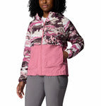 COLUMBIA Spire Valley Printed Windbreaker Safari Window Plaid COLUMBIA Red Orchid, Rouge Pink XS