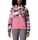 COLUMBIA Spire Valley Printed Windbreaker Safari Window Plaid COLUMBIA
