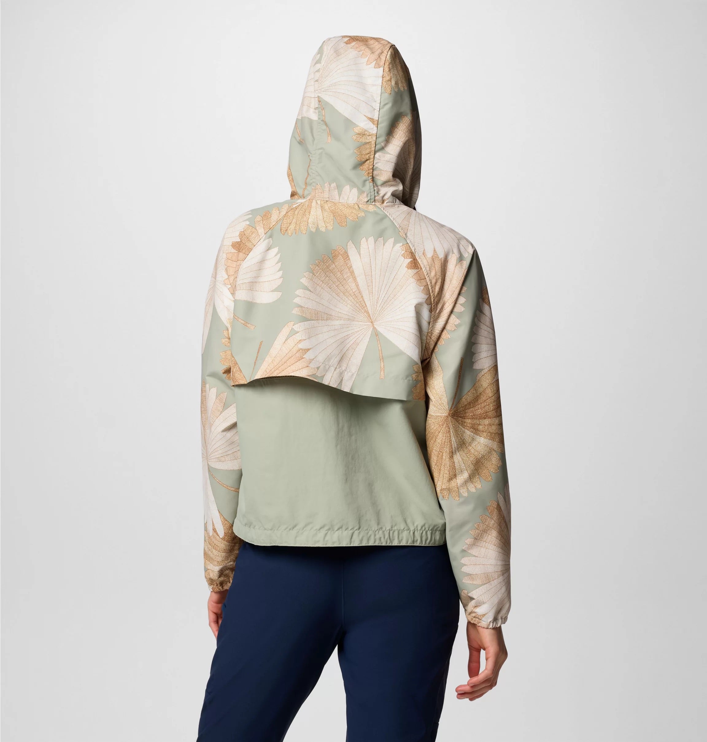 COLUMBIA Spire Valley Printed Windbreaker Safari Window Plaid COLUMBIA