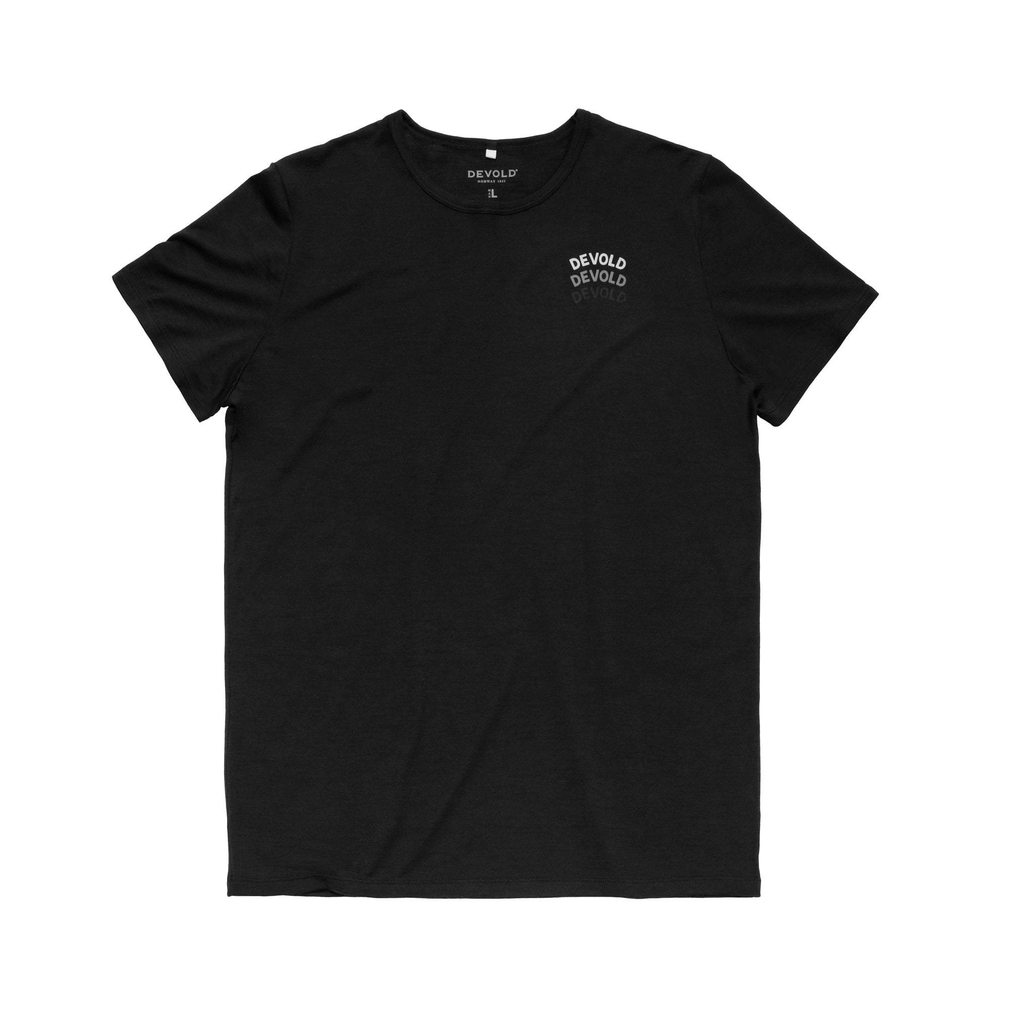 DEVOLD ACTIVE "DEVOLD LEGACY" TEE MAN Wandershirts /-hemden DEVOLD BLACK S