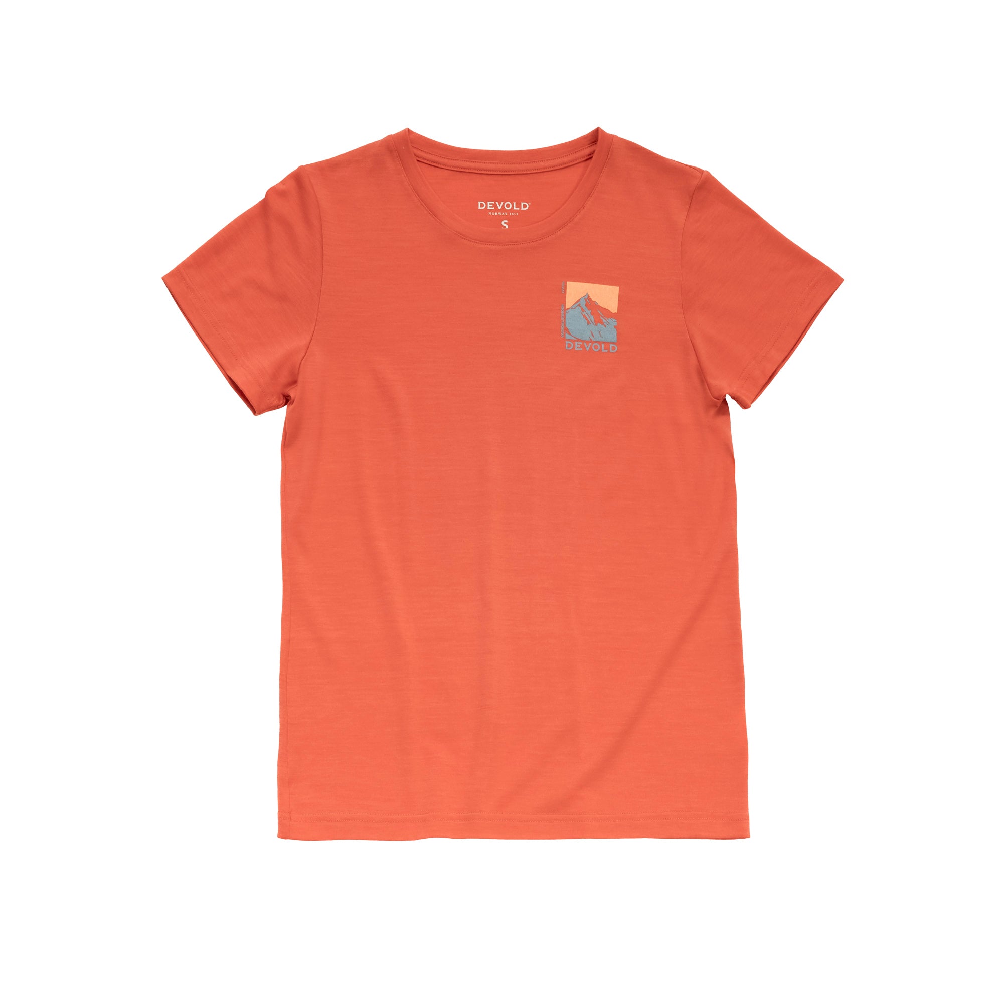 DEVOLD CLASSIC "SUMMIT" TEE WMN Wandershirts /-hemden DEVOLD CORAL XS