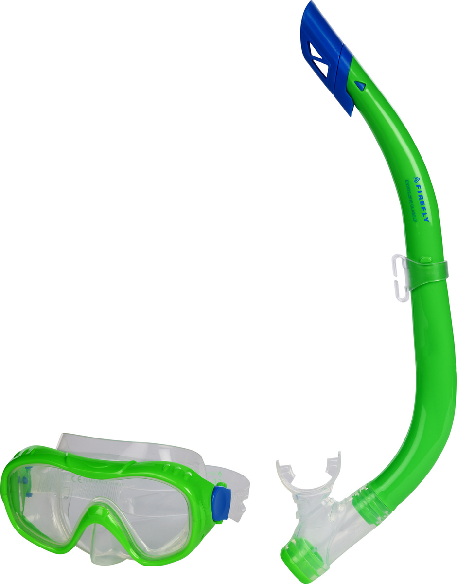 FIREFLY Ki.-Tauch-Set ST5 I KIDS Schnorchel FIREFLY GREEN LIME/BLUE S