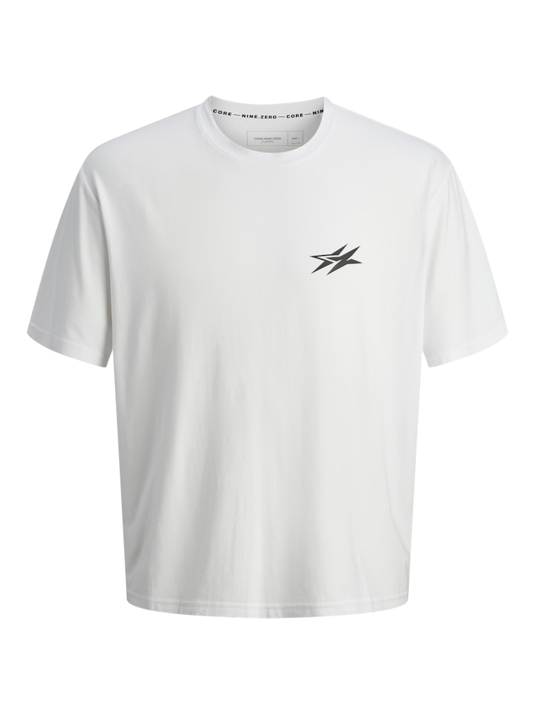 JACK & JONES JCOCNZ BERLIN T-SHIRT Freizeitshirts /-hemden JACK & JONES Bright White/Bright White - Bright S