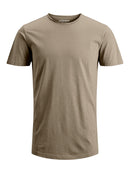 JACK & JONES JJEBASHER TEE O-NECK SS NOOS Cloud Dancer/REG Freizeitshirts /-hemden JACK & JONES Crockery/MELANGE S