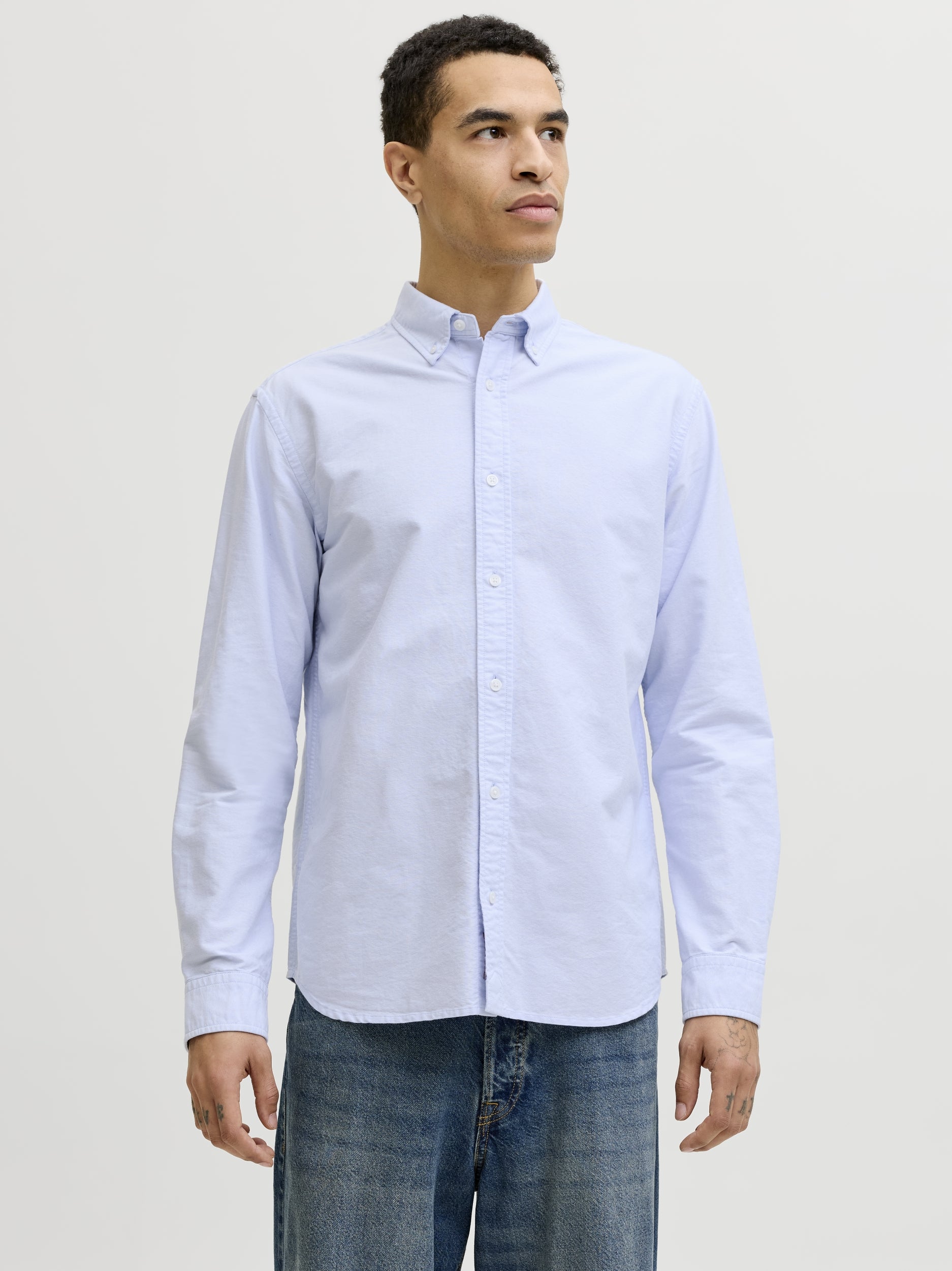 JACK & JONES JJEHARVEY OXFORD L/S SHIRT NOOS Freizeitshirts /-hemden JACK & JONES