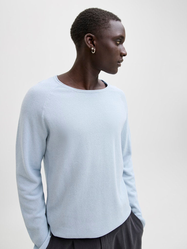 JACK & JONES JJEHILL KNIT CREW NECK NOOS Iceberg Green/Twist Freizeitpullover JACK & JONES