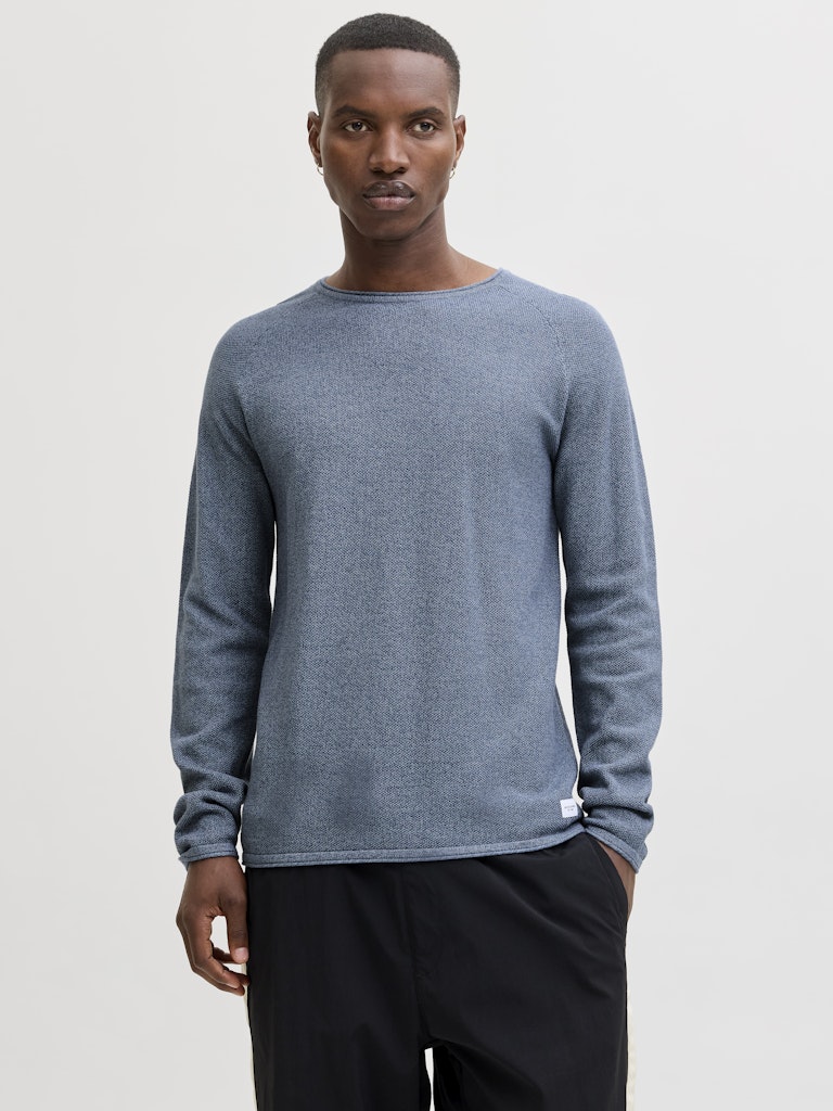 JACK & JONES JJEHILL KNIT CREW NECK NOOS Iceberg Green/Twist Freizeitpullover JACK & JONES