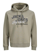 JACK & JONES JJELOGO SWEAT HOOD 2 COL 25/26 NOOS Freizeitpullover JACK & JONES Vetiver S
