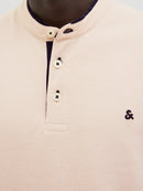 JACK & JONES JJEPAULOS MAO POLO SS NOOS Bright Cobalt Freizeitshirts /-hemden JACK & JONES