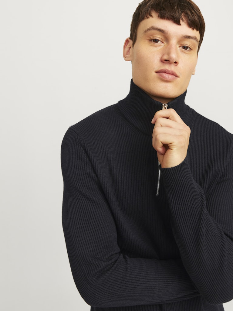 JACK & JONES JJEPERFECT KNIT HALF ZIP SN Freizeitpullover JACK & JONES