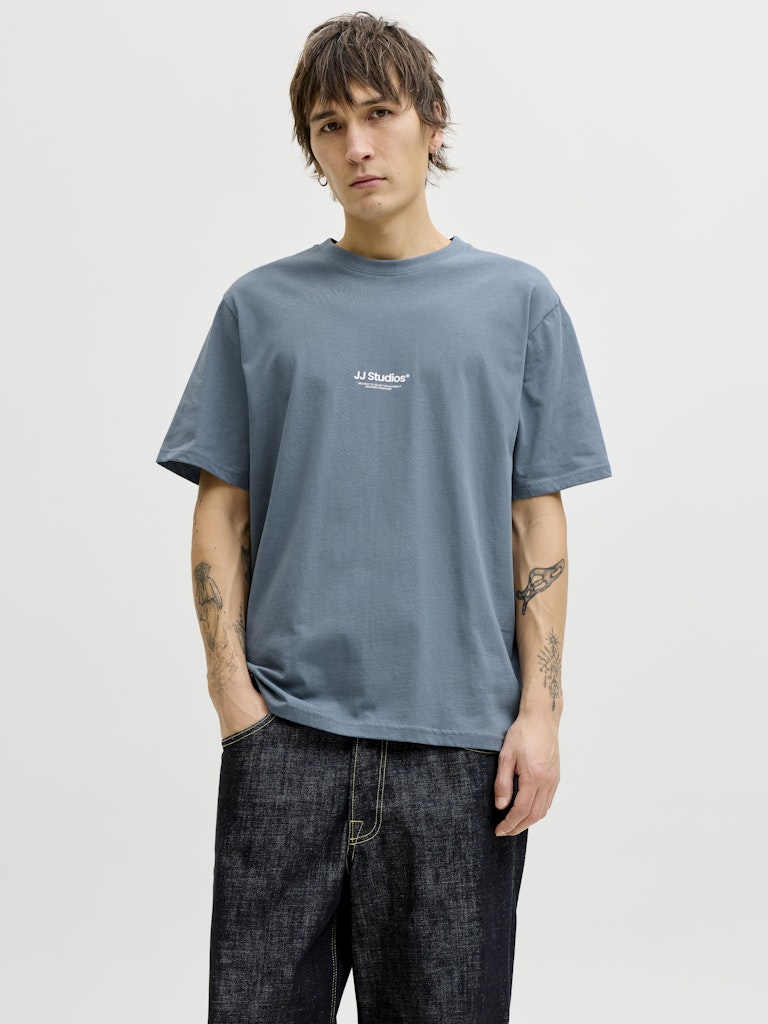 JACK & JONES JJESOHO TEE SS CREW NECK NOOS Freizeitshirts /-hemden JACK & JONES Blue Mirage S