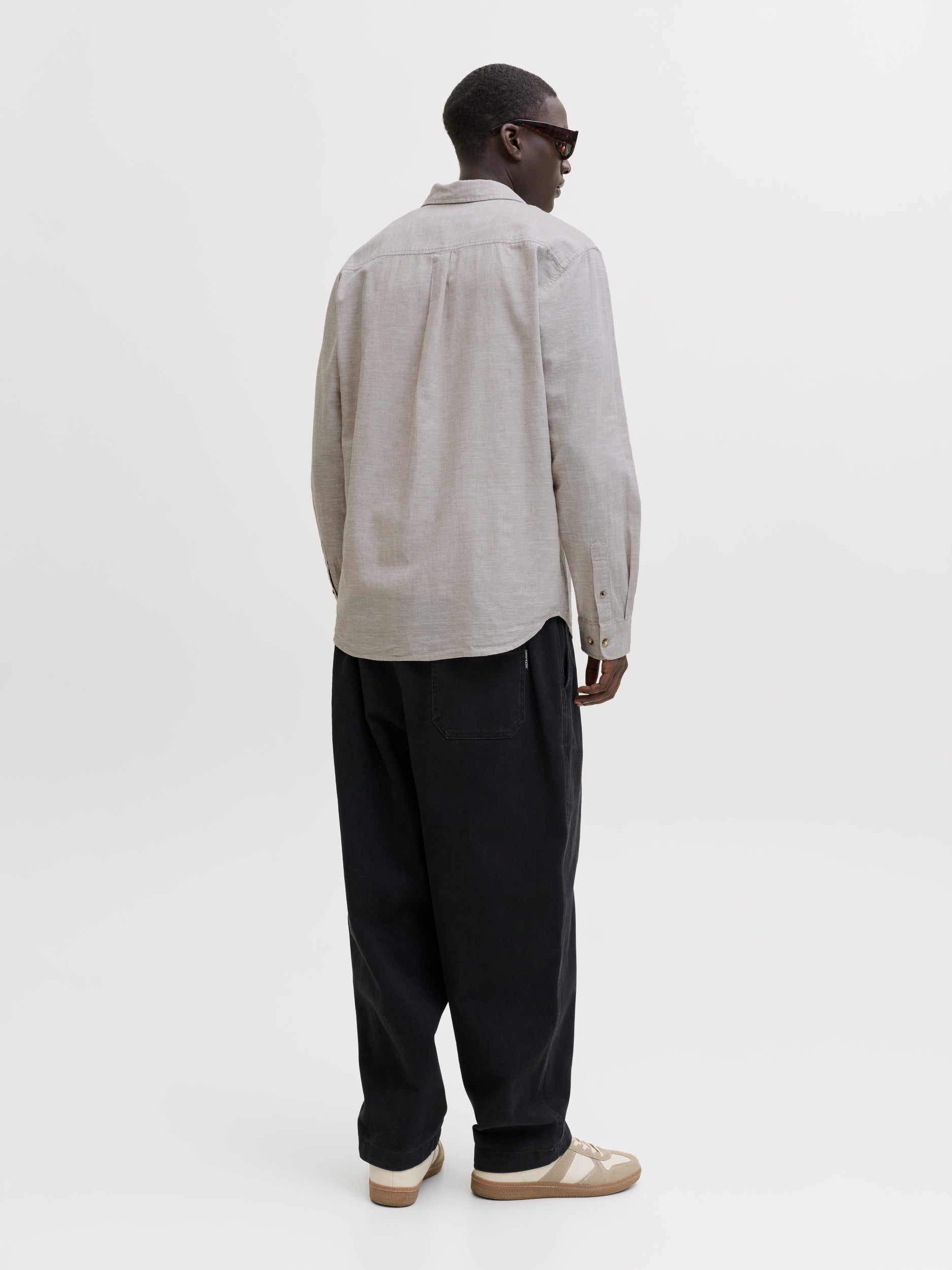 JACK & JONES JJESUMMER LINEN BLEND SHIRT L/S SN Freizeitshirts /-hemden JACK & JONES