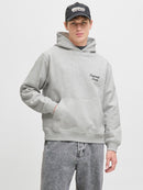 JACK & JONES JORNORREBRO TYPO BACK SWEAT HOOD SN Freizeitpullover JACK & JONES