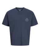 JACK & JONES JORUPSTATE GRAPHIC BACK TEE SS CN Freizeitshirts /-hemden JACK & JONES Odyssey Gray S